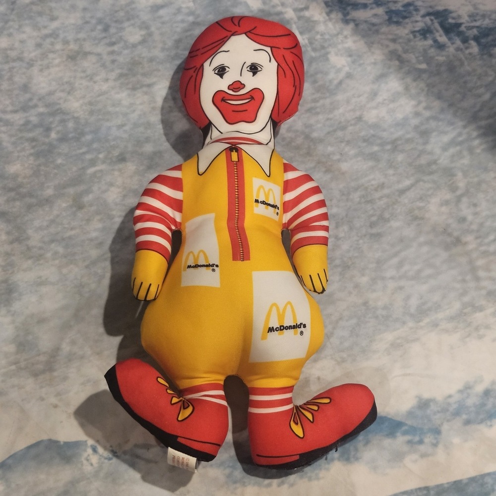 1983 Ronald McDonald Plush Doll 15" Vintage McDonald's Restaurant Promo Korea
